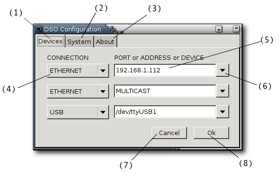 DSO Setup Dialog