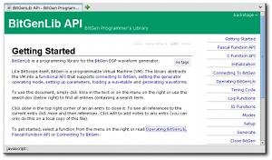 BitGenLib Programming API
